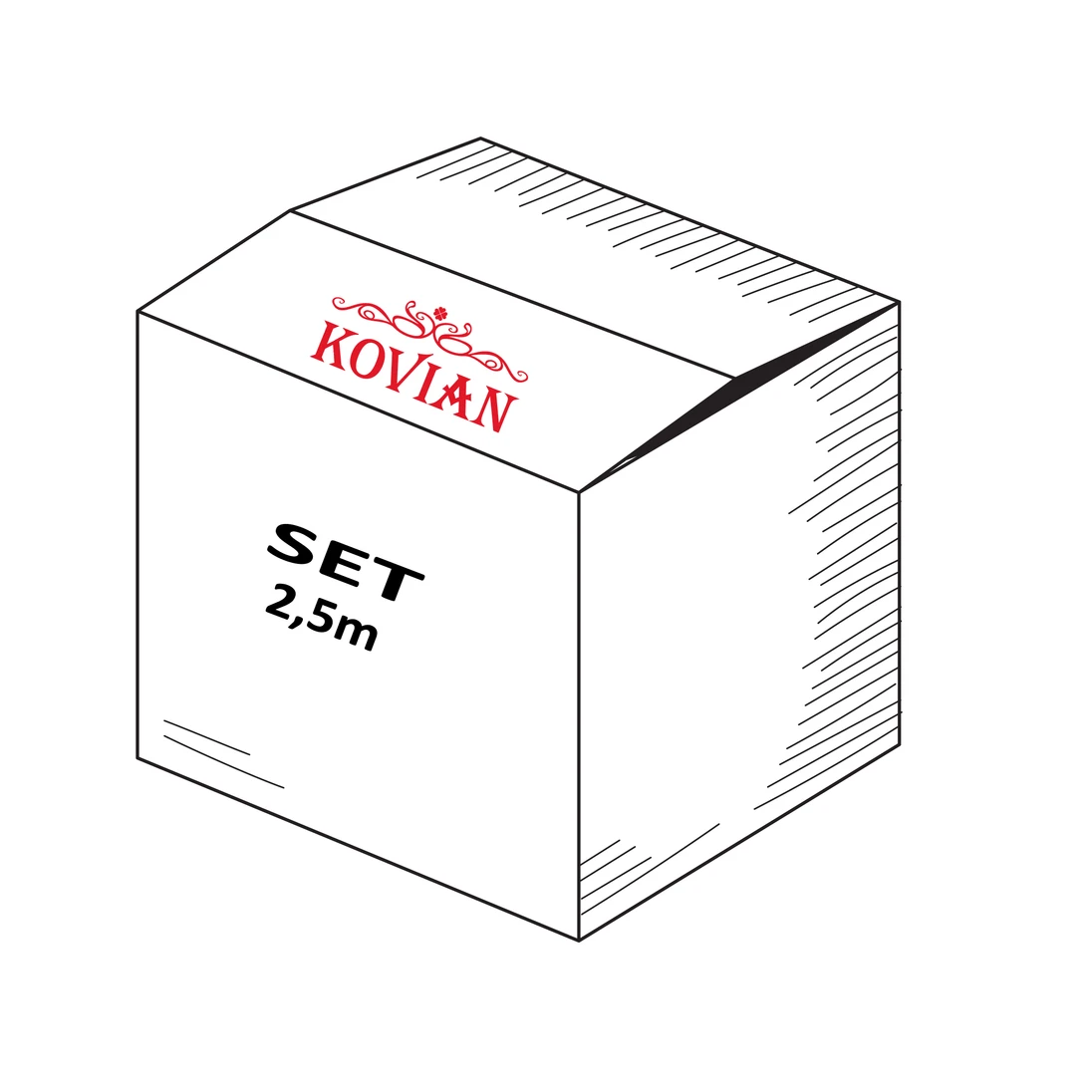 2.5m set pro 12mm sklo, k AL profilům