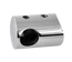 držiak tyče ø 12mm (koncový-ľavý) na trubku ø 42.4mm (30x22mm), leštená nerez /AISI304