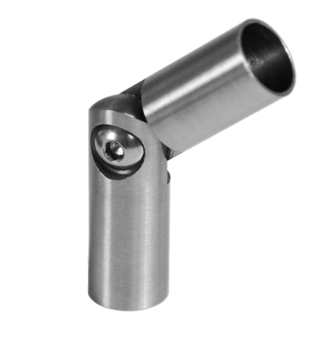 Spoj nastavitelný ø 12mm (0-100 °) s kloubem, broušená nerez K320/AISI316