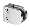 svorka skla na trubku ø 48.3mm (50x40x26mm), pre sklo 6-10.76mm,  brúsená nerez K320 /AISI304/, balenie neobsahuje gumičky na sklo - slide 0