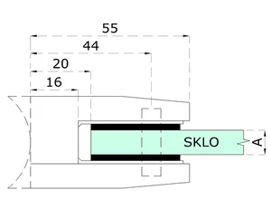 gumička na sklo 12mm, balení: 2 ks / k držáku EB1-0106, EB1-4106 - slide 1