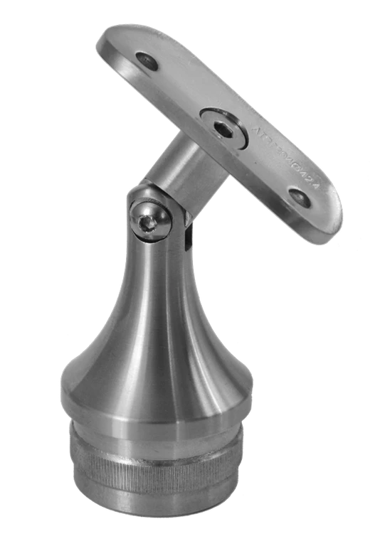 držiak madla s kĺbom na trubku ø 42.4mm (69x64mm), brúsená nerez K320 /AISI304