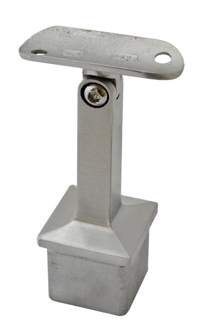 Držák madla s kloubem, na madlo trubku ø 42,4 mm (63x81 mm), broušená nerez K320 / AISI304 - slide 0