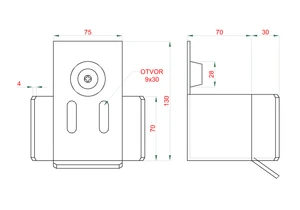 Samonosný systém 60x60x4 mm pro posuvné brány do 150 kg / 4 m průjezd (W39/60Zn 6 m pozinkovaný profil, 1x W-SET60F) - slide 4