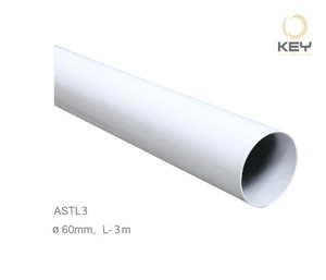 rameno hliníkové biele L-3m, 60mm pre závoru ALT324KF - slide 1