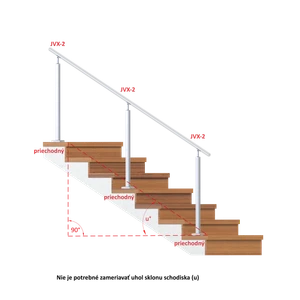 Nerezový sloup, vrchní kotvení, bez výplně, vrch nastavitelný (40x40x2.0 mm), broušená nerez K320 / AISI304 - slide 1