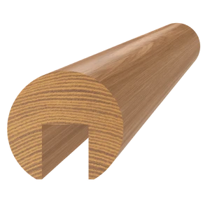 dřevěný profil (ø42mm /L:3000mm) s drážkou 17x20mm, materiál: duk, broušený povrch bez nátěru, balení: PVC fólie, necinkovaný materiál - slide 0