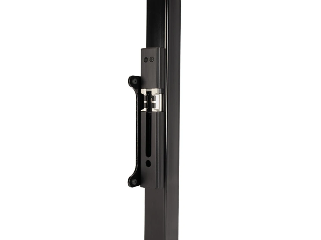 LOCINOX® povrchový elektrozámek SF pro křídlové brány, funkce FAIL CLOSE, blokace v tahu 300 KG, pro profil 40 - 60mm, eloxovaný hliník