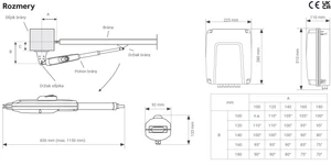 LiftMaster sada pro dvoukřídlovou bránu do 2.5m/křídlo - slide 1