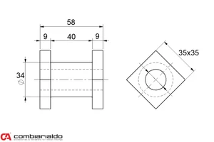 Čep závěsu pro pant C855/M22, C857/M22 - slide 1