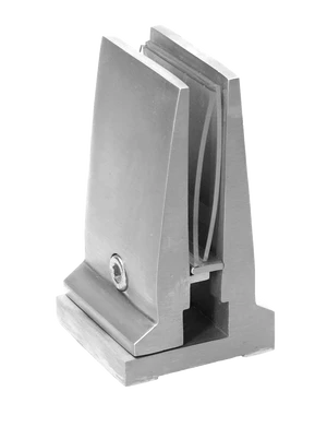 DOPREDAJ Nerezové vrchné kotvenie pre sklenenú výplň 10-12mm, brúsená nerez K320 /AISI304 - slide 0