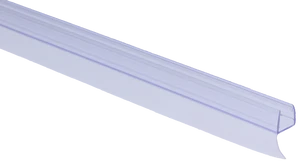plastové tesnenie na sklo 10mm, medzi sklenené dvere a stenu alebo podlahu, 2200mm - slide 0