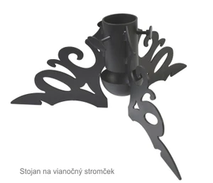 Stojan na vánoční stromeček MODERN, černý, 500x500x230mm - slide 1