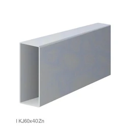 Poškodený uzavretý profil 60x40x2mm, zinkovaný DX51D+Z100, hladký L=6000mm, cena za kus