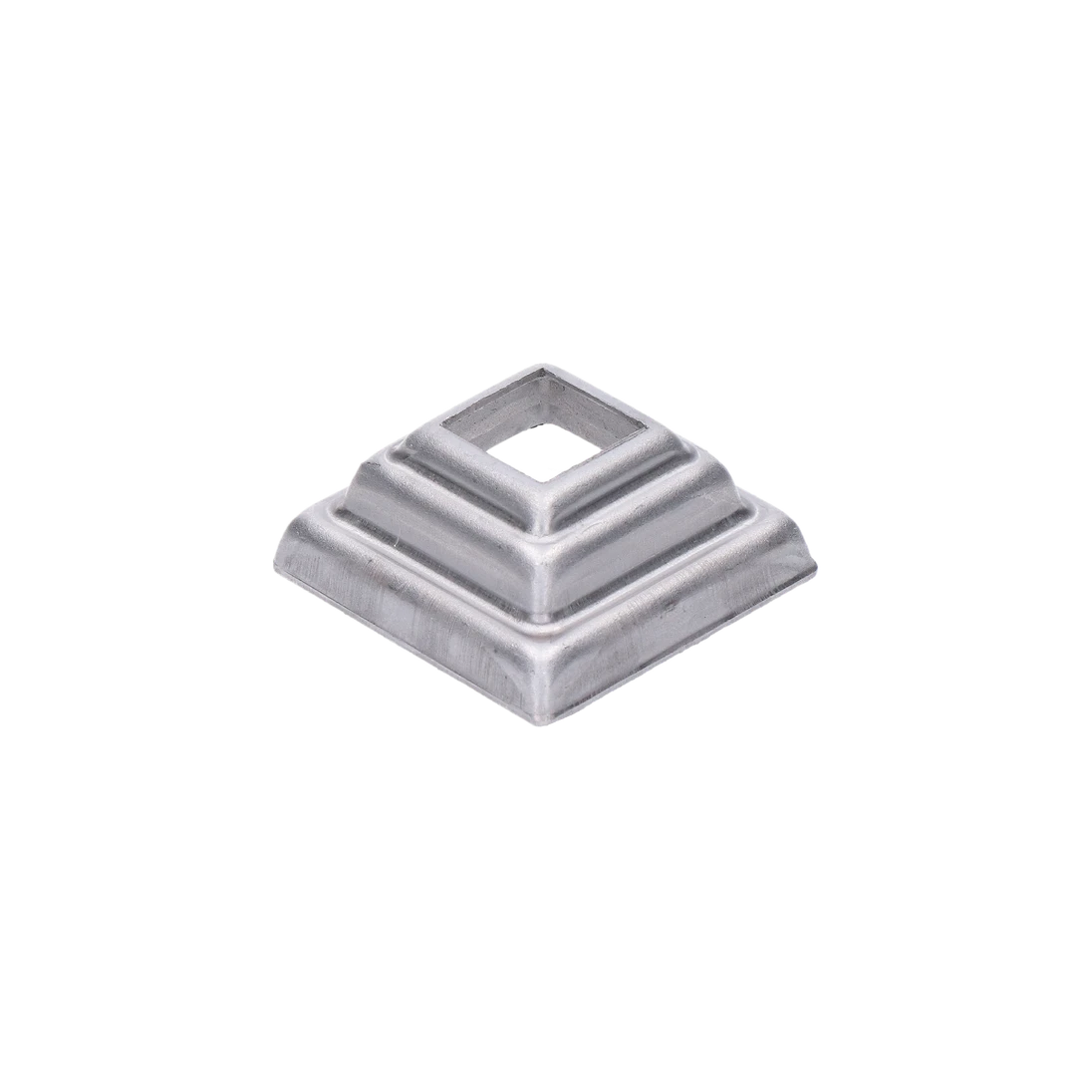 Krytka plechová, 44 x 44 x 18 mm, díra: 16 x 16 mm