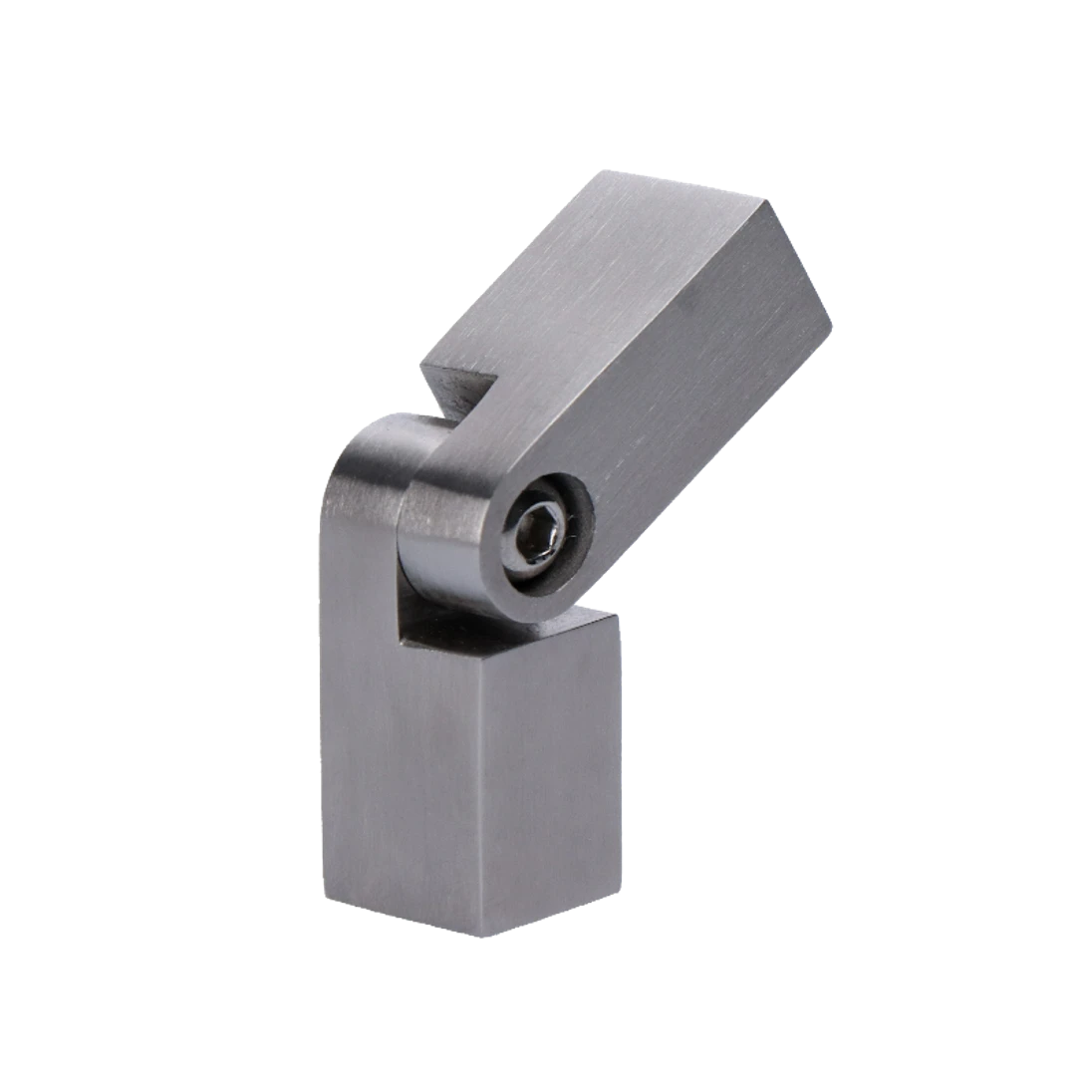 Spoj nastaviteľný štvorcový (na tyč 12x12mm /L: 70mm), brúsená nerez K320 /AISI304