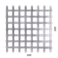 děrovaný plech čtvercový řadový Zn, otvor: 10 x 10 mm, rozteč: 14 mm, (1000x2000x1,0 mm)