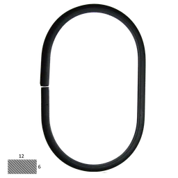 Ovál 12 x 6 mm, 120 x 200 mm