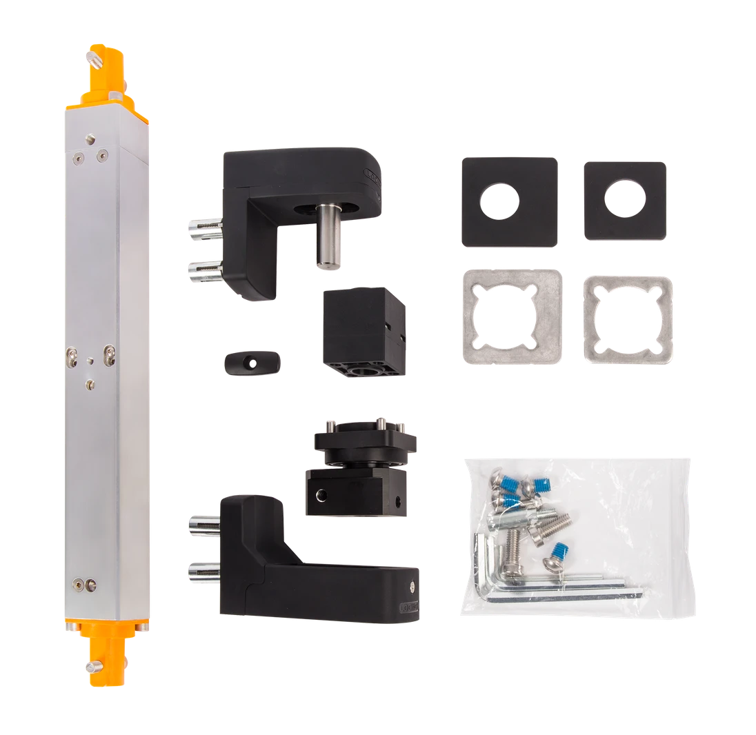 LOCINOX® INTERIO - zabudovaný hydraulický zavírač pro křídlové vrata do 150kg / 1,5m, otevíratelný do 125°
