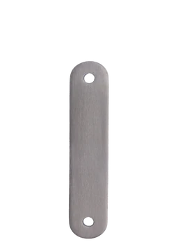 Kotviaca platňa (155x30x6mm / ø8), brúsená nerez K320 /AISI304