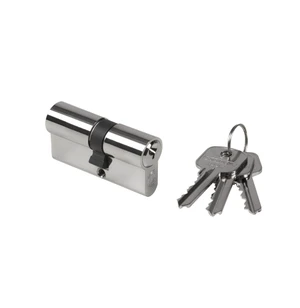 LOCINOX® cylindrická vložka EURO 30/30mm, niklová, 3 kľúče, skrutka M5x65mm - slide 0