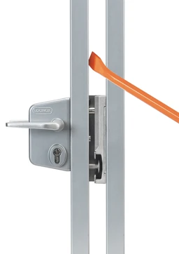 LOCINOX® Zámkový set LAKQ U2 pre montáž na štvorcový profil  (kazeta, zámok, hliníkové kľučky, cylindrická vložka), voliteľná farba RAL