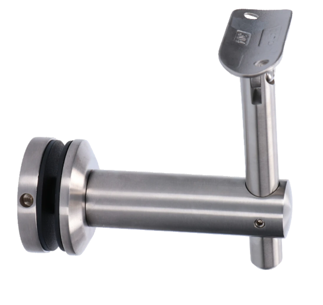 Držák madla s kloubem na trubku ø42.4mm, broušená AISI304