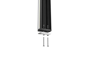 stĺpik hliníkový 50cm výška, širka 94mm,  hĺbka 59mm, 1 kus, s vrchným krytom a podstavcom na montáž, bez LED, pre fotobunku FT-22 - slide 3