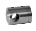 držiak tyče ø 10mm, plochý (30x22mm), brúsená nerez K320 /AISI304 - slide 0