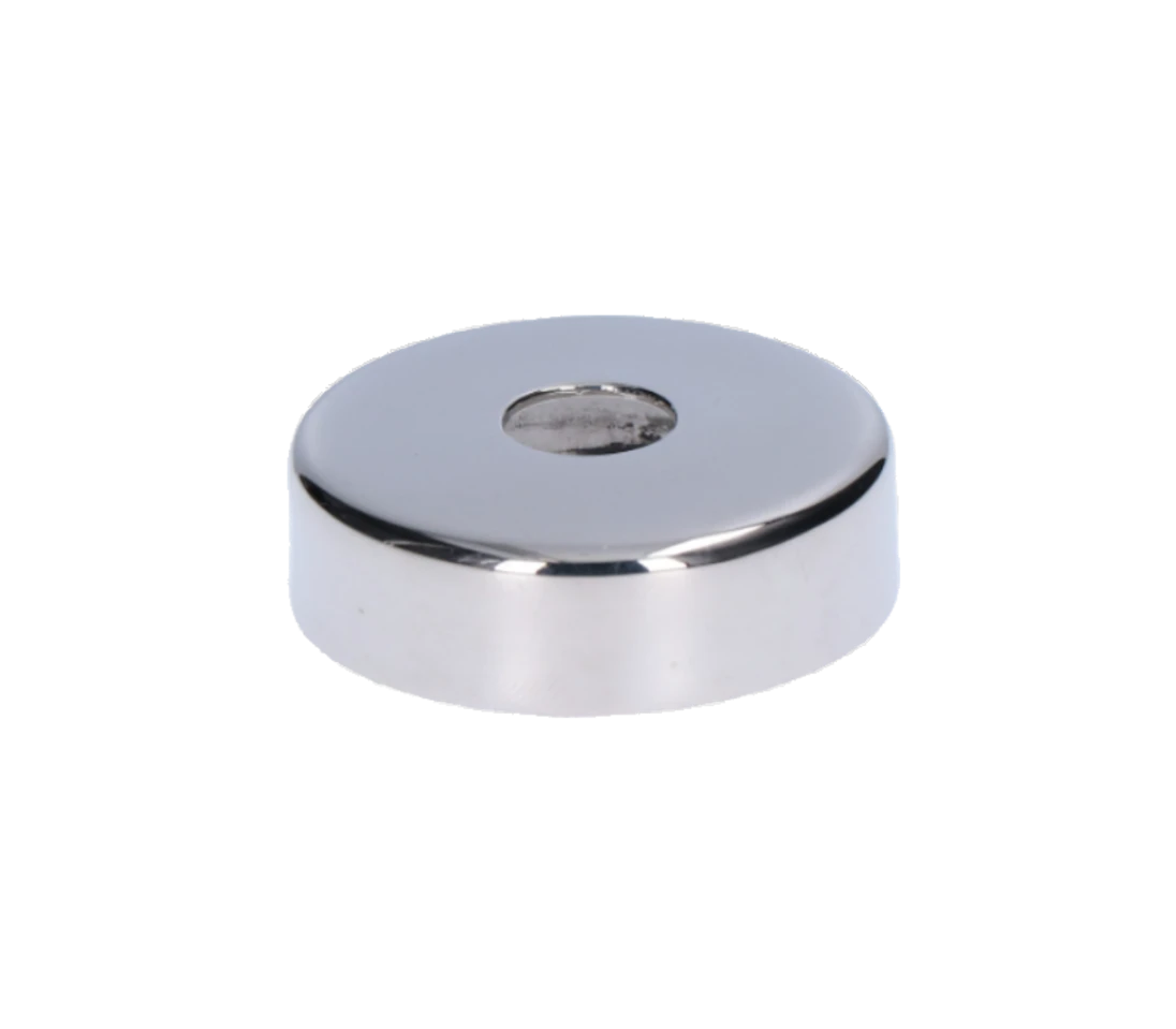 Kryt (ø45/12 mm) na trubku ø12 mm (otvor ø12,5 mm), leštěná nerez / AISI304