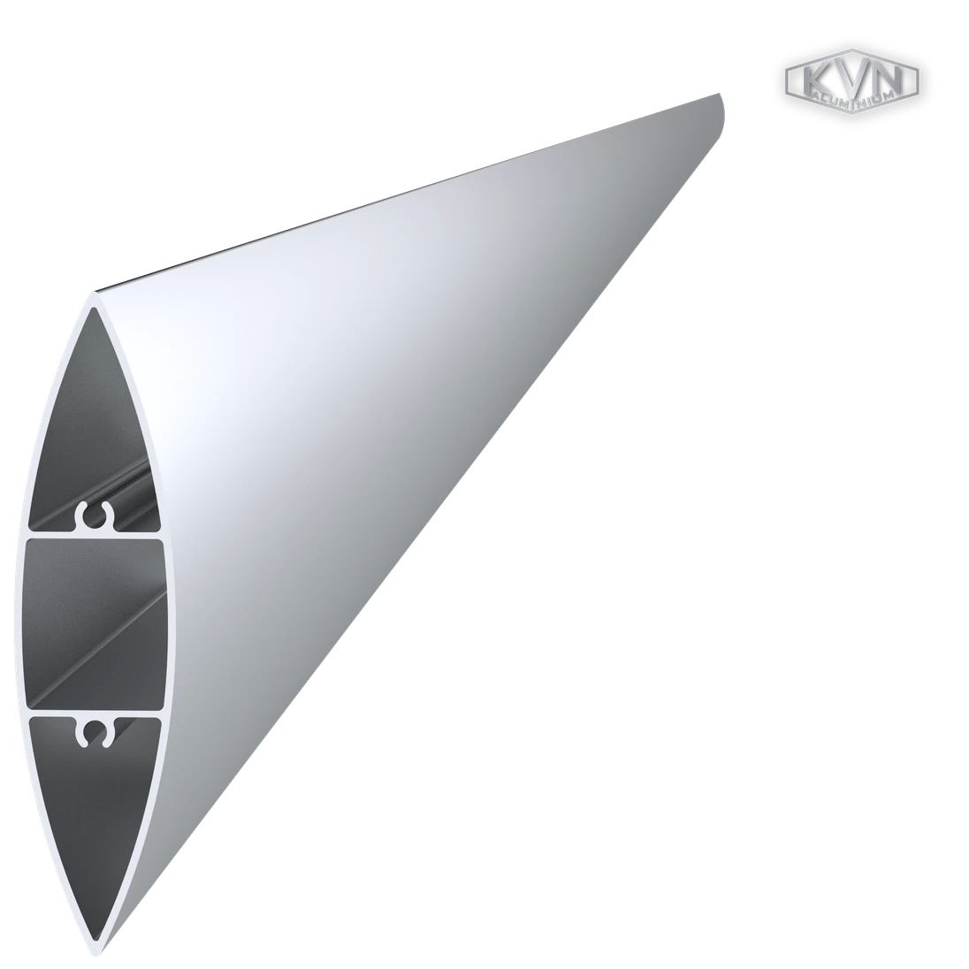 Poškodený profil 100x24.5mm, L-6000mm, hliník bez povrchovej úpravy