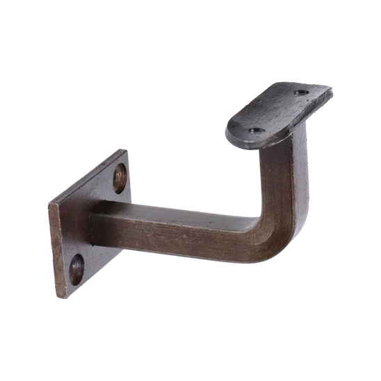 držák madla na zeď s obdélníkovou kotevní deskou - 70x40mm (pevný, na trubku ø 42,4mm), odsazení 70 mm, ocel bez povrchové úpravy