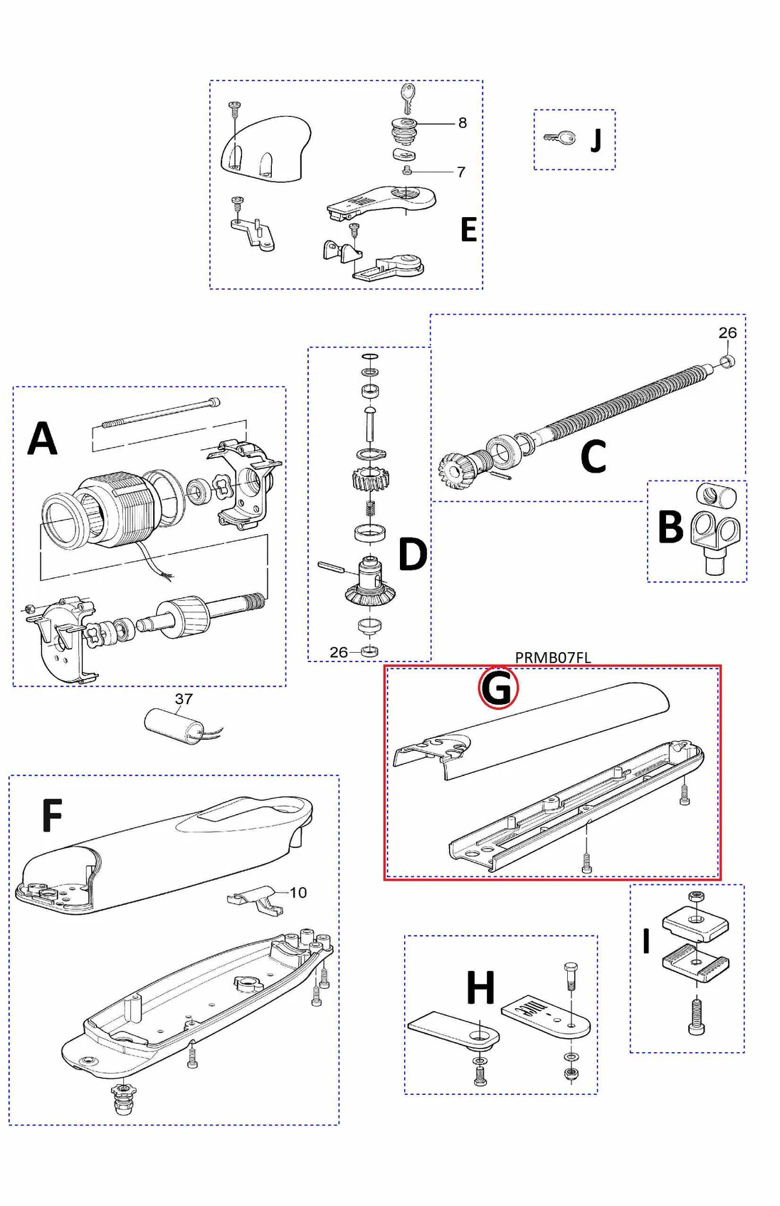 PRMB07FL kit krytu BMGWALAR02.45673 a BMGWALBR04.45673