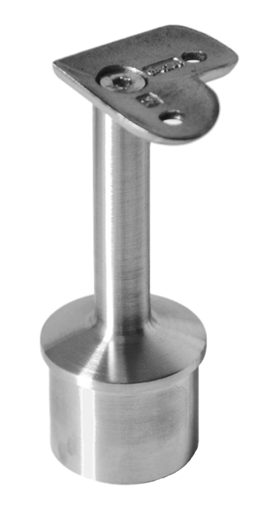 držiak madla pevný na trubku ø 42.4mm (78x64mm, 90° uhol) na madlo ø 42.4 mm,  brúsená nerez K320 /AISI304