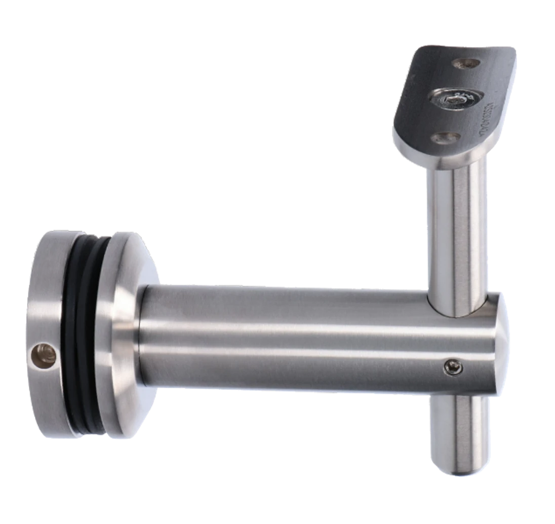 Držák madla ø42.4mm pevný, broušená nerez AISI304