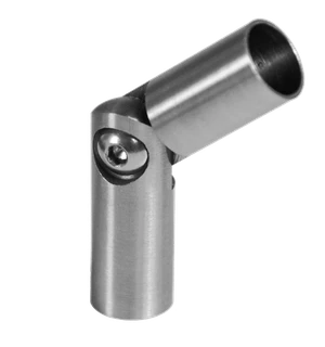 Spoj nastavitelný ø 12mm (0-100 °) s kloubem, broušená nerez K320/AISI316 - slide 0