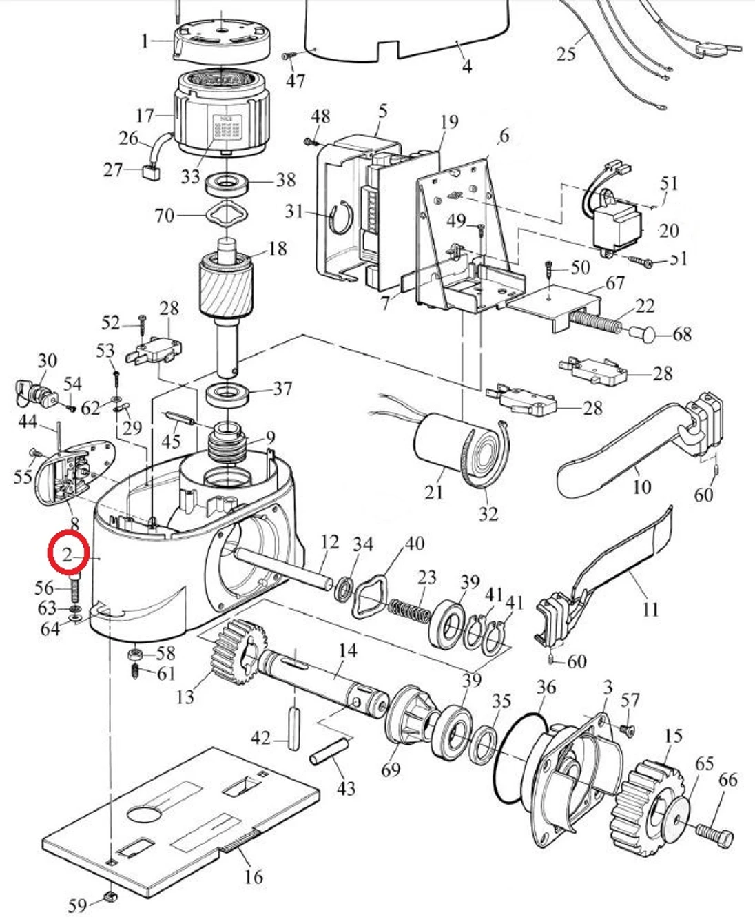 BMG1848.45673 korpus motoru ROBO, všechny modelové řady