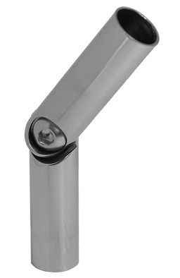 Spoj nastaviteľný ø 12mm (0-60°) s kĺbom, leštená nerez /AISI304