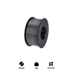 Drát svařovací FLUX-0.9mm, 1kg, Metoda: MIG(Flux / FCAW)