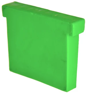 Klín plastový - zelený (sklo 12 mm) k hliníkovému kotevnímu profilu - slide 0