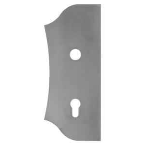 Štít 250x104x3mm s otvormi, otvor pre kľučku ø 19,5mm, hladký, obojstranný (ľavý aj pravý), pre zámok ZM90/80 - slide 0