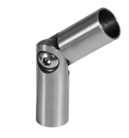 Spoj nastaviteľný ø 12 mm (0-100°) s kĺbom, brúsená nerez K320 /AISI304