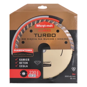 Turbo diamantový kotúč 230 x 2,6 x 22 mm - slide 2