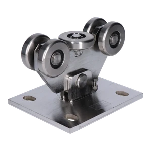 Vozík PICCOLO profil 67x67mm pre brány do 200kg/4.5m, nerez - slide 0