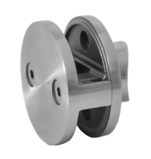 DOPREDAJ Svorka skla stredová na trubku ø42.4mm, sklo 8-12mm, AISI304 - slide 0