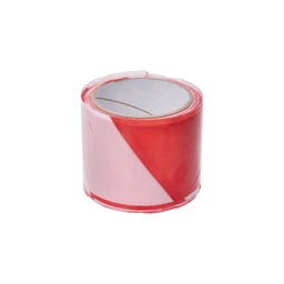 Páska výstražná červeno-biela, 80mm x 100m