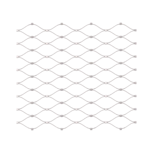 Nerezová lanková síť, 0,8x10 m (šxd), oko 50x50 mm, průměr lanka 2 mm, AISI316 - slide 3