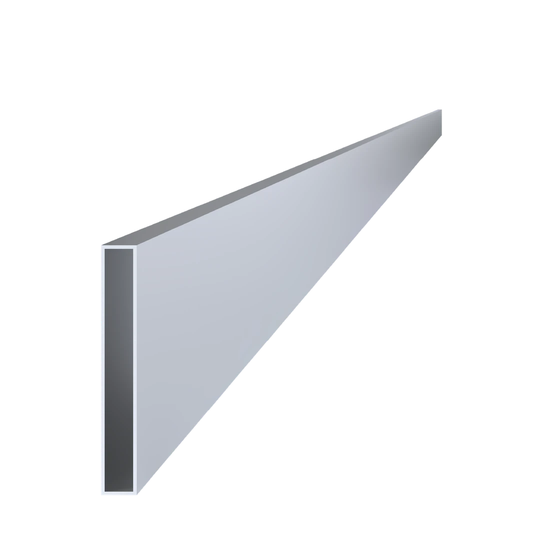 Jekl 140x20x2mm, L-6000mm, hliník bez povrchové úpravy