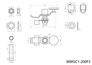 Magnetická zemnící svěrka, 200A, síla: 30kg, neodymový - slide 2
