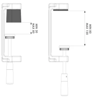 LOCINOX® DRILLVISE-4 Sada zesílených ocelových svěrek s polstrováním, 4 KS v balení - slide 1